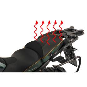 Selle passager chauffante BMW R1300GS - Wunderlich AKTIVKOMFORT Plug & Play Vert/doré