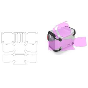 Kit de films de protection pour valises aluminium PremiumShield BMW R1300GS Adventure - Wunderlich