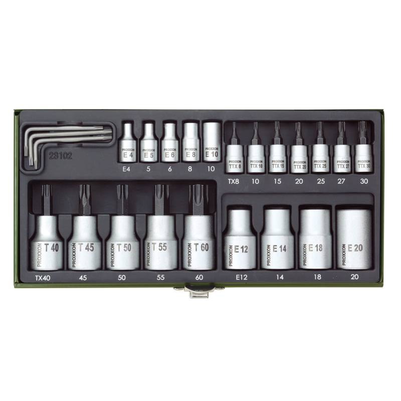 Jeu de clefs Torx (23 pièces) - PROXXON Jeu de clefs Torx (23 pièces) - PROXXON