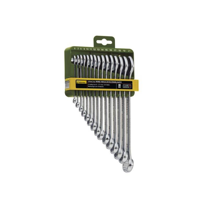 Kit de clés plates et à fourches SlimLine 15 pièces - PROXXON Kit de clés plates et à fourches SlimLine 15 pièces - PROXXON