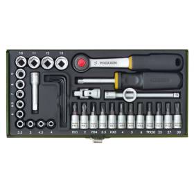 Assortiment de clé à douille 1/4 " 36 pièces - PROXXON