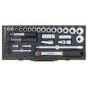 Set de clé à douilles 1/4" + 1/2" 56 pièces - PROXXON