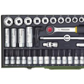Kit compact avec des cliquets 3/8’’, 65 pièces - PROXXON