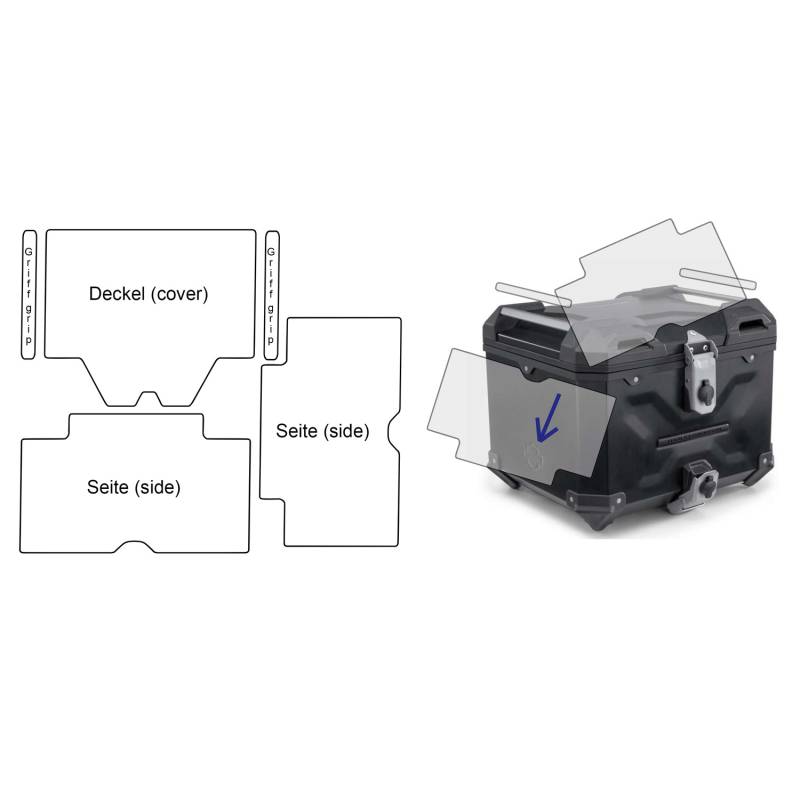 Kit films protecteurs pour top case PremiumShield H-D Pan America - Wunderlich Kit films protecteurs pour top case PremiumShield H-D Pan America - Wunderlich