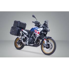 Kit Aventure DUSC avec topcase XL Noir. BMW F 850/900 GS Adv. P. support acier inoxy