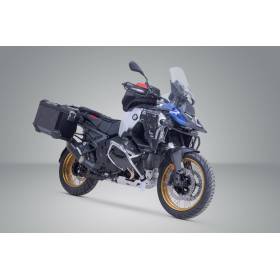 Kit valises en aluminium TRAX ADV + Akrapovic Noir. 45/45 l. BMW R 1300 GS Adv. (24-).