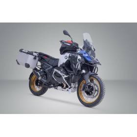 Kit valises en aluminium TRAX ADV + Akrapovic Argent. 45/45 l. BMW R 1300 GS Adv. (24-).