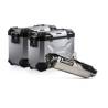 Kit valises en aluminium TRAX ADV + Akrapovic Argent. 45/37 L Triumph Tiger 900 (19-23).