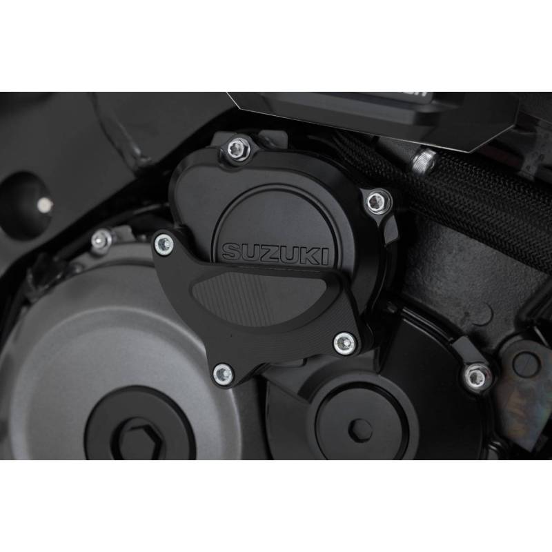 Protection de couvercle de carter moteur Noir. Suzuki GSX-S 1000 / GSX-S 950 (21-).