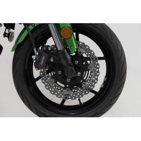 Roulettes de protection de fourche Noir. Kawasaki Versys 650 (07-09) / (14-).