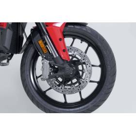 Roulettes de protection de fourche Noir. Ducati Multistrada V2 / V2 S (24-).
