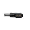 Clignotants Moto LED HIGHSIDER Ventura-X Noir/Teinté – Homologués E (Paire)
