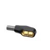 Clignotants Moto LED HIGHSIDER Ventura-X Noir/Teinté – Homologués E (Paire)