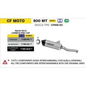 Silencieux Euro5+ CF Moto 800MT 2025 / Arrow 71991PK