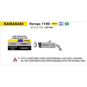 Silencieux Euro5+ Kawasaki Versys 1100 2025 / Arrow 71993PK