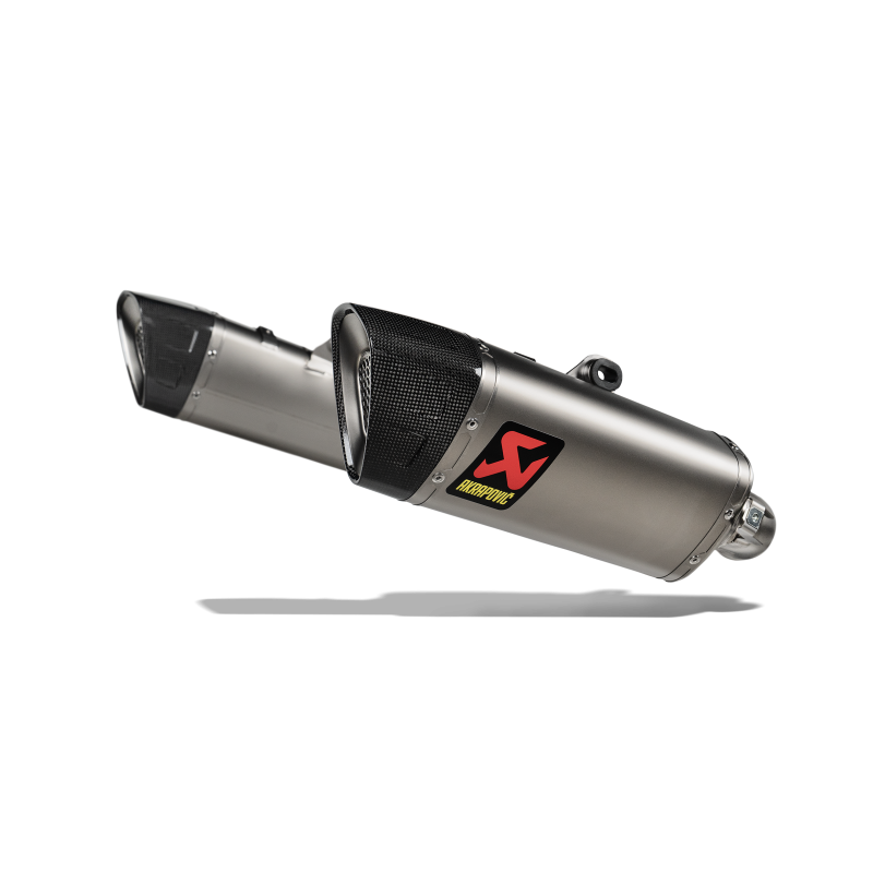 Silencieux double Homologué Ducati Hypermotard 698 / Mono / RVE (2025) - Akrapovic titane embout carbone Silencieux double Homologué Ducati Hypermotard 698 / Mono / RVE (2025) - Akrapovic titane embout carbone