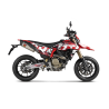 Silencieux double Homologué Ducati Hypermotard 698 / Mono / RVE (2025) - Akrapovic titane embout carbone