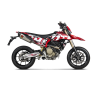 Silencieux double Homologué Ducati Hypermotard 698 / Mono / RVE (2025) - Akrapovic titane embout carbone