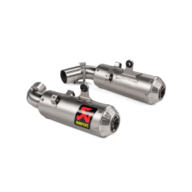 Silencieux double Homologué Ducati Multistrada V2 / S (21-24) - Akrapovic STREET Titane