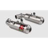 Silencieux double Homologué Ducati Hypermotard 950 / SP (19-24) - Akrapovic titane