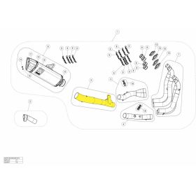 Tube de liaison Suzuki GSX-1300R Hayabusa (21-24) - Akrapovic Inox