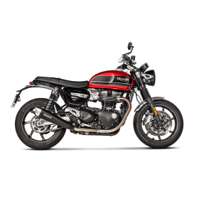 Double Silencieux Homologué Triumph Speed twin 1200 / Truxton 1200 (17-24) - Akrapovic Titane