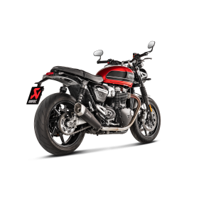 Double Silencieux Homologué Triumph Speed twin 1200 / Truxton 1200 (17-24) - Akrapovic Titane