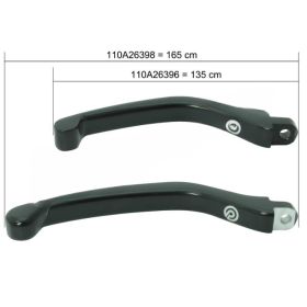 Demi levier court de maître cylindre de frein - Brembo PR19 RCS / PR15 RCS