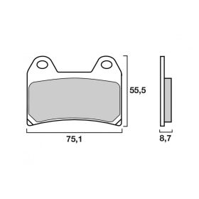Plaquettes de frein avant Brembo 07BB1907