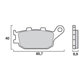 Plaquettes de freins arrière Brembo 07HO3607