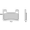 Plaquettes de freins avant Brembo 07SU27SA