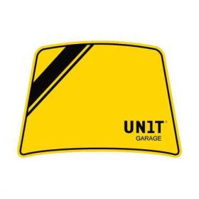 Autocollant jaune 40e x pare brise fenouil