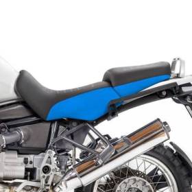 Housse de selle noire / bleue