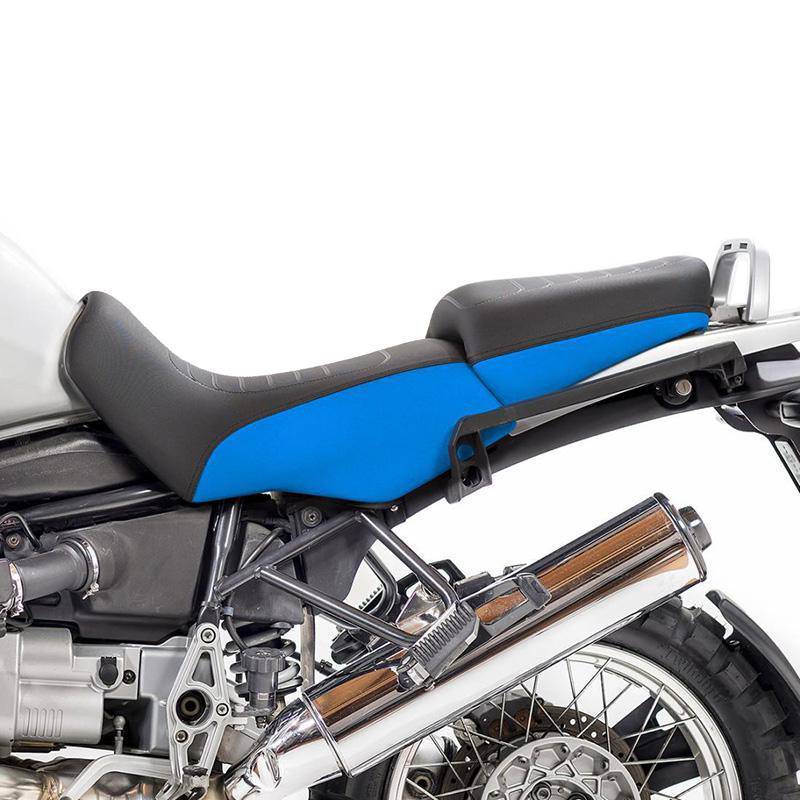 Housse de selle noire / bleue