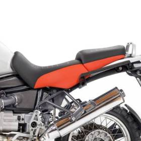 Housse de selle noire / orange