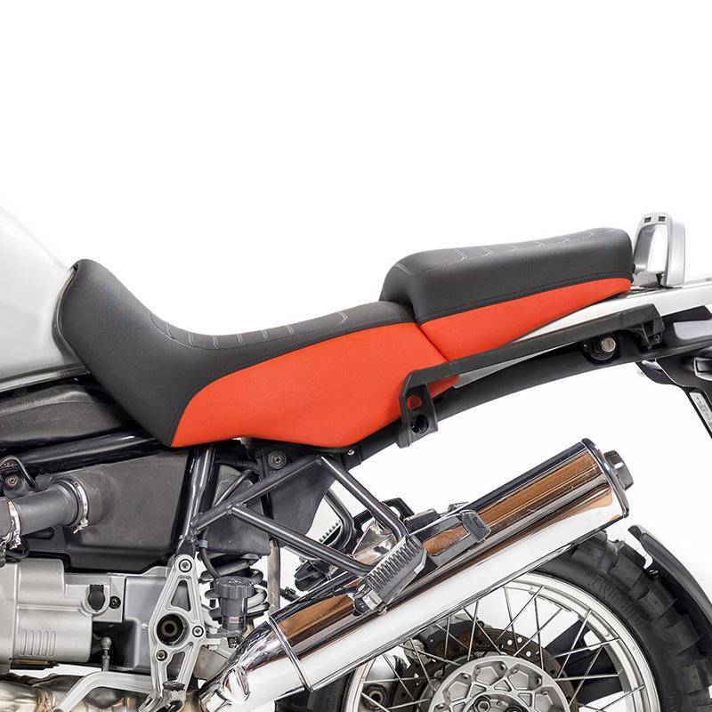 Housse de selle noire / orange