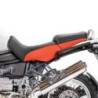 Housse de selle noire / orange