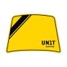 Autocollant jaune 40e x pare brise fenouil