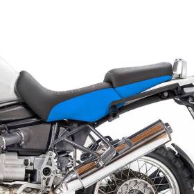 Housse de selle noire / bleue