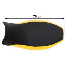 Selle longue en jaune ciel 40e / noir