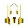 Autocollants kit rad jaune 40ème