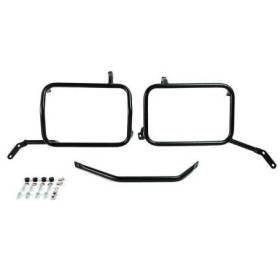 Cadres de sacoches en aluminium noir moto guzzi v85tt