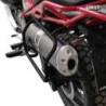 Cadres de sacoches en aluminium noir moto guzzi v85tt