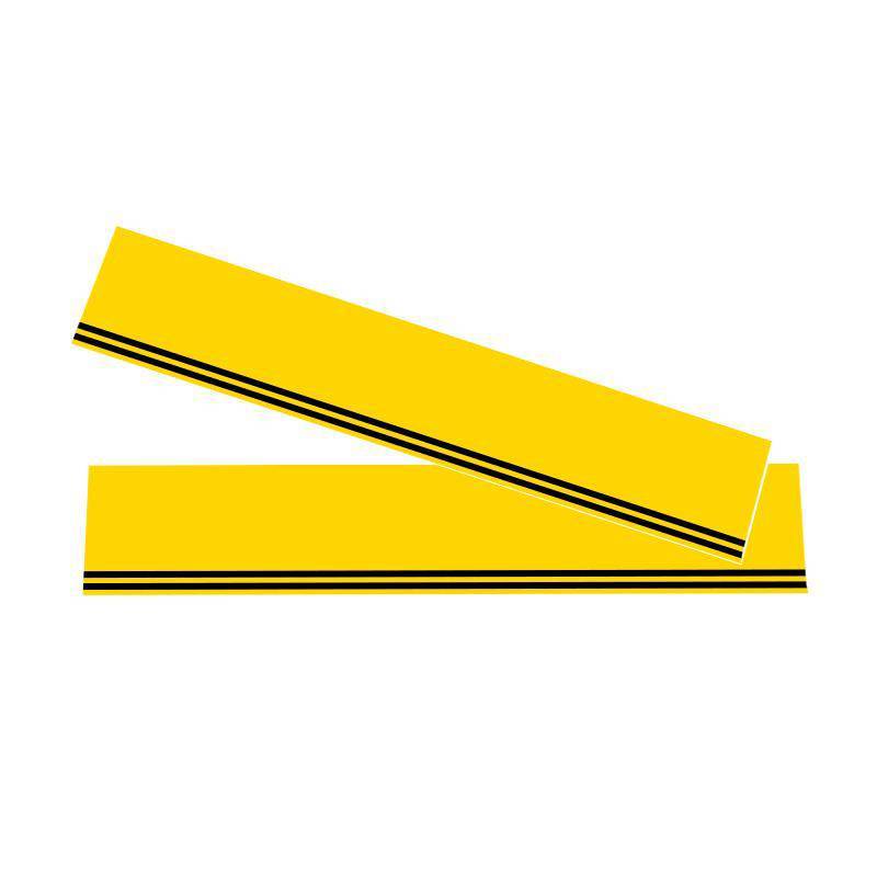Un mètre d'autocollants jaunes 40e