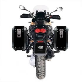 Paire de sacoches atlas aluminium 40 l + 40 l avec cadres moto guzzi stelvio (à partir de 2024)