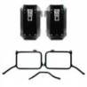 Paire de sacoches aluminium atlas 40l+40l pour cadre royal enfield himalayan 450, pour échappement d'origine (à partir de 2024)