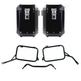 Paire de sacoches aluminium atlas 47l+47l avec cadres r80-r100gs