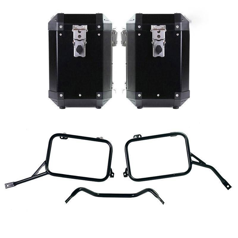 Paire de sacoches aluminium atlas 47l+47l avec cadres r80-r100gs