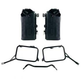 Deux sacoches latérales khali tpu 35l - 45l + paire de plaques en aluminium avec cadres de base r80g/s et r80 gs