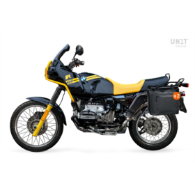 Deux sacoches cavalières khali tpu 35l - 45l + paire de plaques aluminium avec cadres r80-r100gs